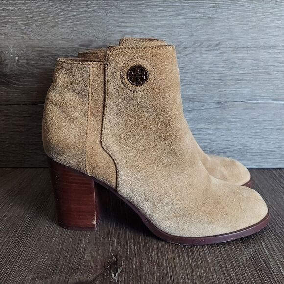 Tory Burch Junction 85mm Suede Ankle Bootie Size 9 - Picture 4 of 12